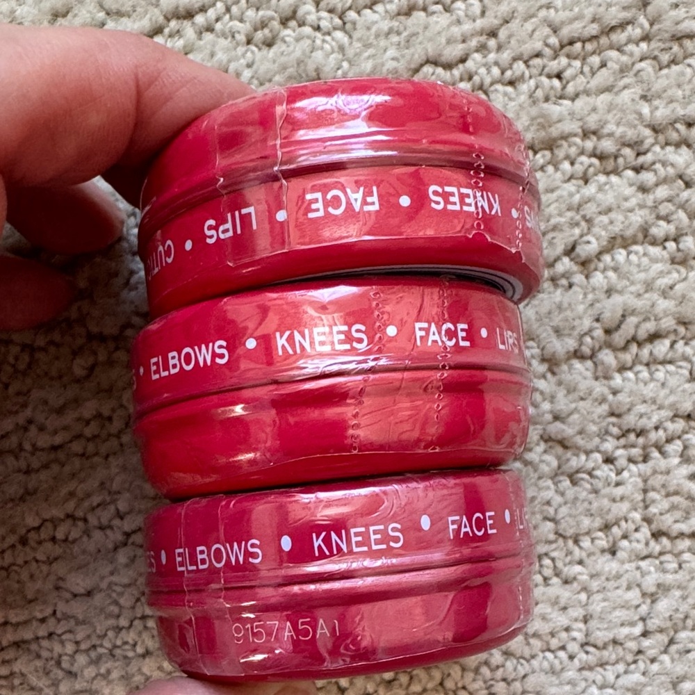 C.O. Bigelow Rose Salve Lip Balm - Red Lot of 3 Sealed Unopened - Picture 3 of 4